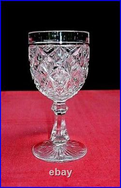 Baccarat Wine Glasses Verre A Vin Cristal Taillé 8355 19ème Xixème Lagny Juvisy