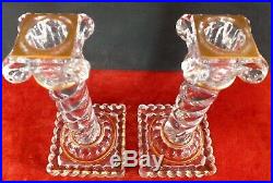 Baccarat bougeoirs cristal