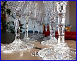 Baccarat cristal, Condé. 6 verres à Porto (N°5). H13cm. Non estampillé