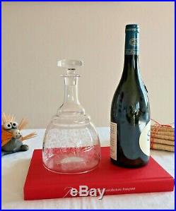 Baccarat cristal service Lulli. Carafe à eau/vin. Decanter. Estampillée