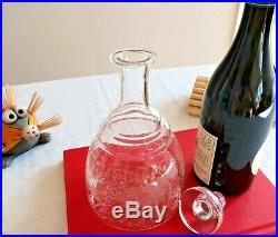 Baccarat cristal service Lulli. Carafe à eau/vin. Decanter. Estampillée