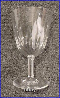 Baccarat modèle Cassino, 6 Grands verres Eau / Vin, 14cm, TBE