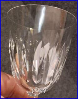 Baccarat modèle Cassino, 6 Grands verres Eau / Vin, 14cm, TBE