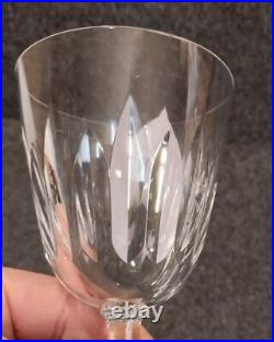 Baccarat modèle Cassino, 6 Grands verres Eau / Vin, 14cm, TBE