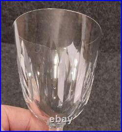 Baccarat modèle Cassino, 6 Grands verres Eau / Vin, 14cm, TBE