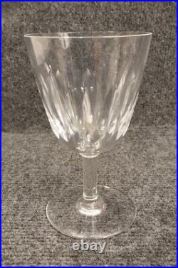 Baccarat modèle Cassino, 6 Grands verres Eau / Vin, 14cm, TBE