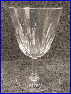 Baccarat modèle Cassino, 6 Grands verres Eau / Vin, 14cm, TBE