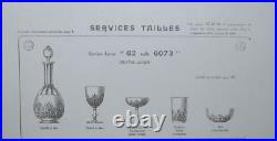 Baccarat modèle Douai 6 coupes à Champagne en cristal 1916 forme 62 taille 6073 Baccarat modèle Douai 6 coupes à Champagne en cristal 1916 forme 62 taille 6073