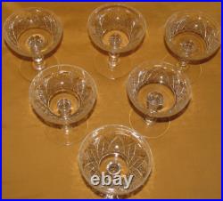Baccarat modèle Douai 6 coupes à Champagne en cristal 1916 forme 62 taille 6073 Baccarat modèle Douai 6 coupes à Champagne en cristal 1916 forme 62 taille 6073
