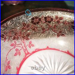 Baccarat modèle Églantier. Coupe à éponges, en cristal dégagé à l'acide Baccarat modèle Églantier. Coupe à éponges, en cristal dégagé à l'acide
