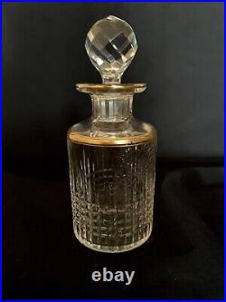 Baccarat, modéle Nancy cristal, liseré doré, fin XIXe début XXe, flacons Baccarat, modéle Nancy cristal, liseré doré, fin XIXe début XXe, flacons