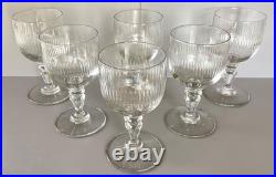 Baccarat modèle Renaissance Lot 6 verres à eau en cristal taillé, H. 14,5 cm