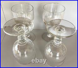 Baccarat modèle Renaissance Lot 6 verres à eau en cristal taillé, H. 14,5 cm