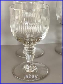 Baccarat modèle Renaissance Lot 6 verres à eau en cristal taillé, H. 14,5 cm