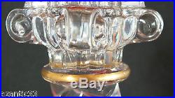 Baccarat paire bougeoirs cristal doré crystal candlestick