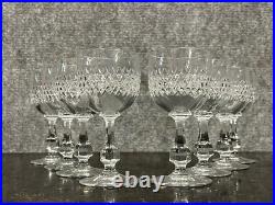 Baccarat série de 8 verres a porto en cristal service Lucullus vers 1970 (A)