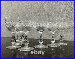 Baccarat série de 8 verres a porto en cristal service Lucullus vers 1970 (A)