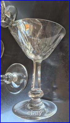 Baccarat service 6 Coupe A Champagne Modéle Picardie cristal