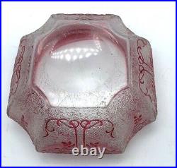 Baccarat vers 1900 bonbonniere cristal dégagé à l'acide saint-louis