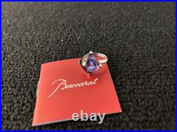 Bague Médicis couleur violet en cristal de Baccarat taille 50