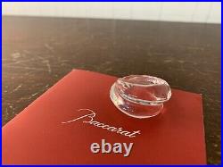 Bague clair coquillage en cristal de Baccarat taille 60