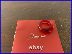 Bague en cristal de Baccarat taille 56