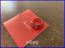 Bague en cristal de Baccarat taille 56
