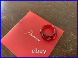 Bague en cristal de Baccarat taille 56