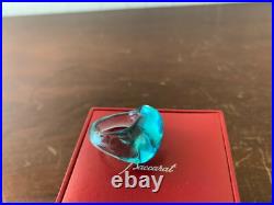 Bague galet en cristal Baccarat taille 50