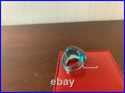 Bague galet en cristal Baccarat taille 50