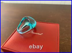 Bague galet en cristal Baccarat taille 50