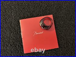 Bague jonc rouge en cristal de Baccarat taille 53