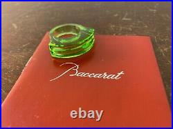 Bague liseret or en cristal de Baccarat taille 55
