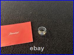 Bague modèle Médicis bleue en cristal de Baccarat taille 56