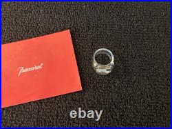 Bague modèle Médicis bleue en cristal de Baccarat taille 56