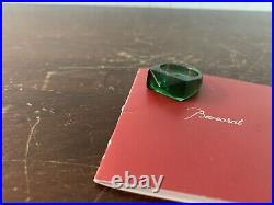 Bague verte en cristal de Baccarat taille 54