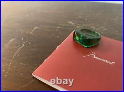 Bague verte en cristal de Baccarat taille 54