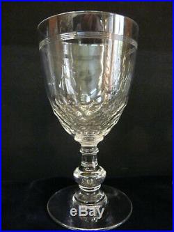 Bel ensemble 12 verres à vin rouge baccarat modele ecaille chauny cristal h 12cm