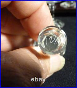 Belle Cave à liqueurs Napoléon III verrerie Cristal Baccarat 13 verres