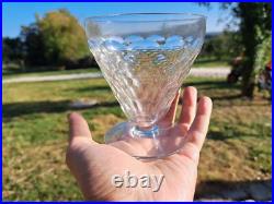Belle Serie De 6 Verres A Eau En Cristal De Baccarat Modele Art Deco