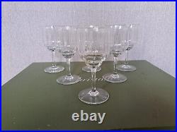 Belle Serie De 6 Verres A Vin En Cristal De Baccarat Modele Capri (b)