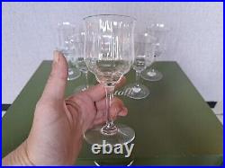 Belle Serie De 6 Verres A Vin En Cristal De Baccarat Modele Capri (b)