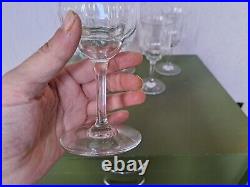 Belle Serie De 6 Verres A Vin En Cristal De Baccarat Modele Capri (b)