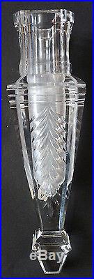 Belle bouquetière vase en cristal taillé BACCARAT 19e siècle