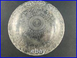 Boite à fard, bonbonnière en cristal de Baccarat modèle Michelangelo