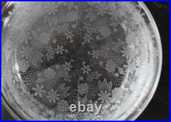 Boite à poudre en cristal de baccarat signée diamètre 10,5 cm