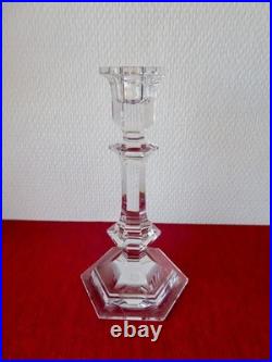 Bougeoir Harcourt en cristal de Baccarat h 20 cm