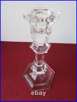 Bougeoir Harcourt en cristal de Baccarat h 20 cm