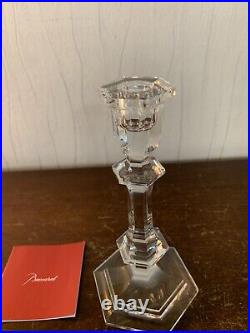 Bougeoir Harcourt en cristal de Baccarat h 23 cm