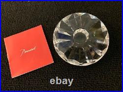 Bougeoir rond en cristal de Baccarat